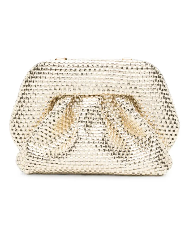 THEMOIRÈ Clutch mit gewebtem Effekt - Gold Gold