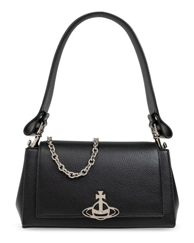 Vivienne Westwood Schultertasche mit Haselnussbraun - Schwarz Schwarz