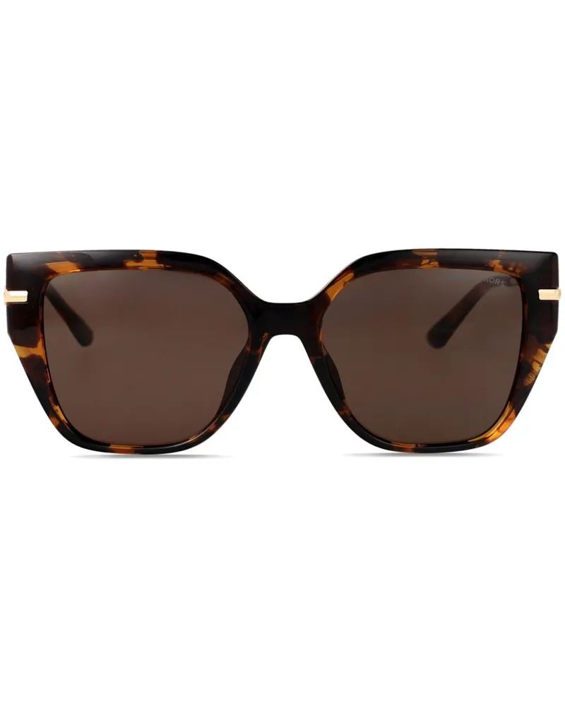 Michael Kors Sonnenbrille mit Oversized-Gestell - Braun Braun
