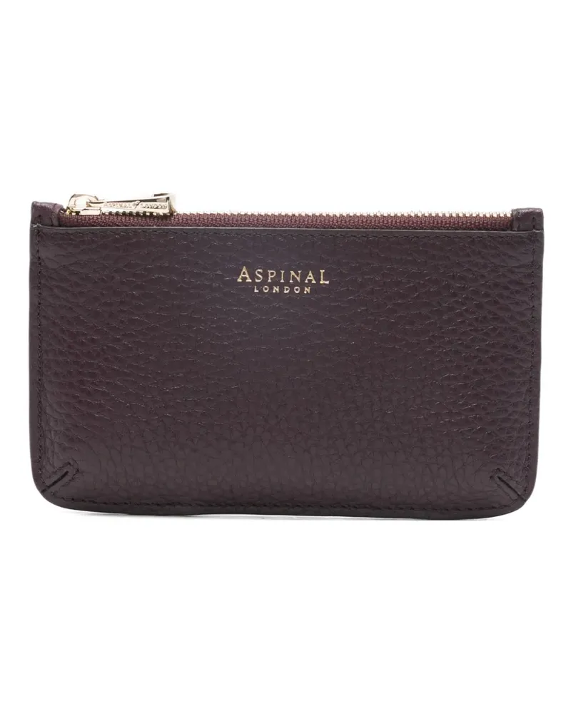 Aspinal of London Gekörntes Ella Kartenetui - Rot Rot