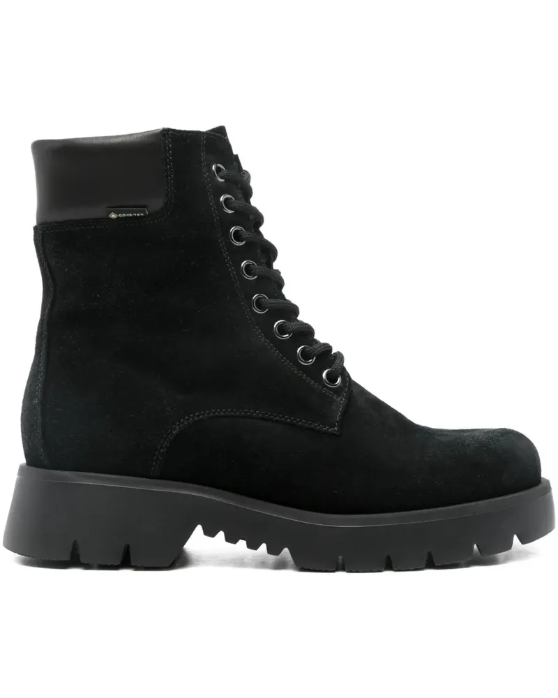 Högl Chunky Harvest Bikerstiefel mit Schnürung - Schwarz Schwarz