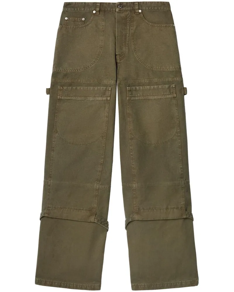 OFF-WHITE Lockere Carpenter-Hose - Grün Grün