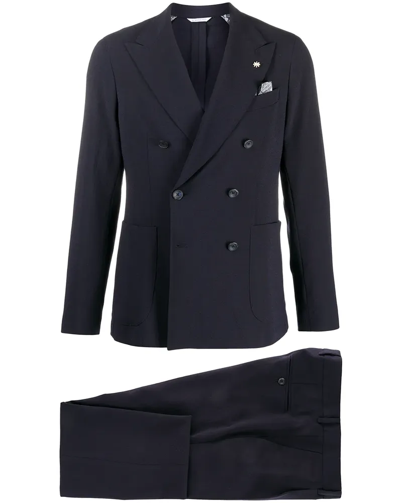 Manuel Ritz Zweiteiliger Anzug - Blau Blau