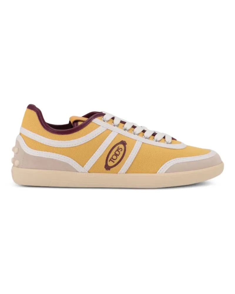 TOD'S Sneakers mit Logo-Patch - Gelb Gelb