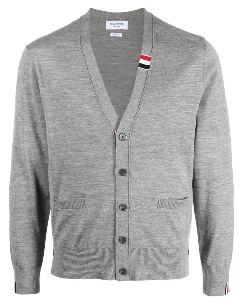 Thom Browne Geknöpfter Cardigan - Grau Grau