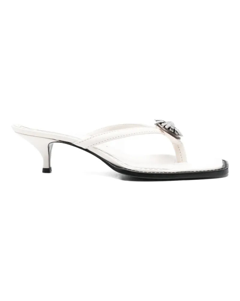 Ermanno Scervino Verzierte Sandalen - Weiß Weiß