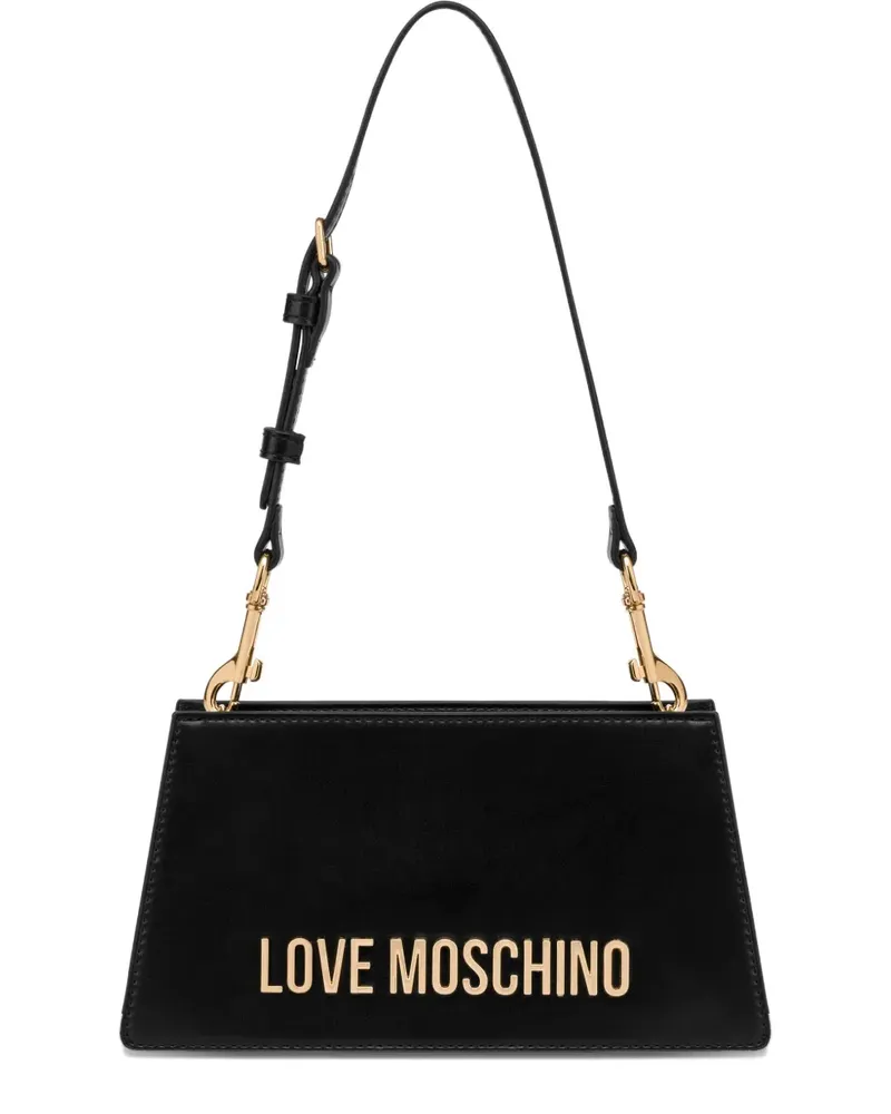 Moschino Schultertasche mit Logo - Schwarz Schwarz