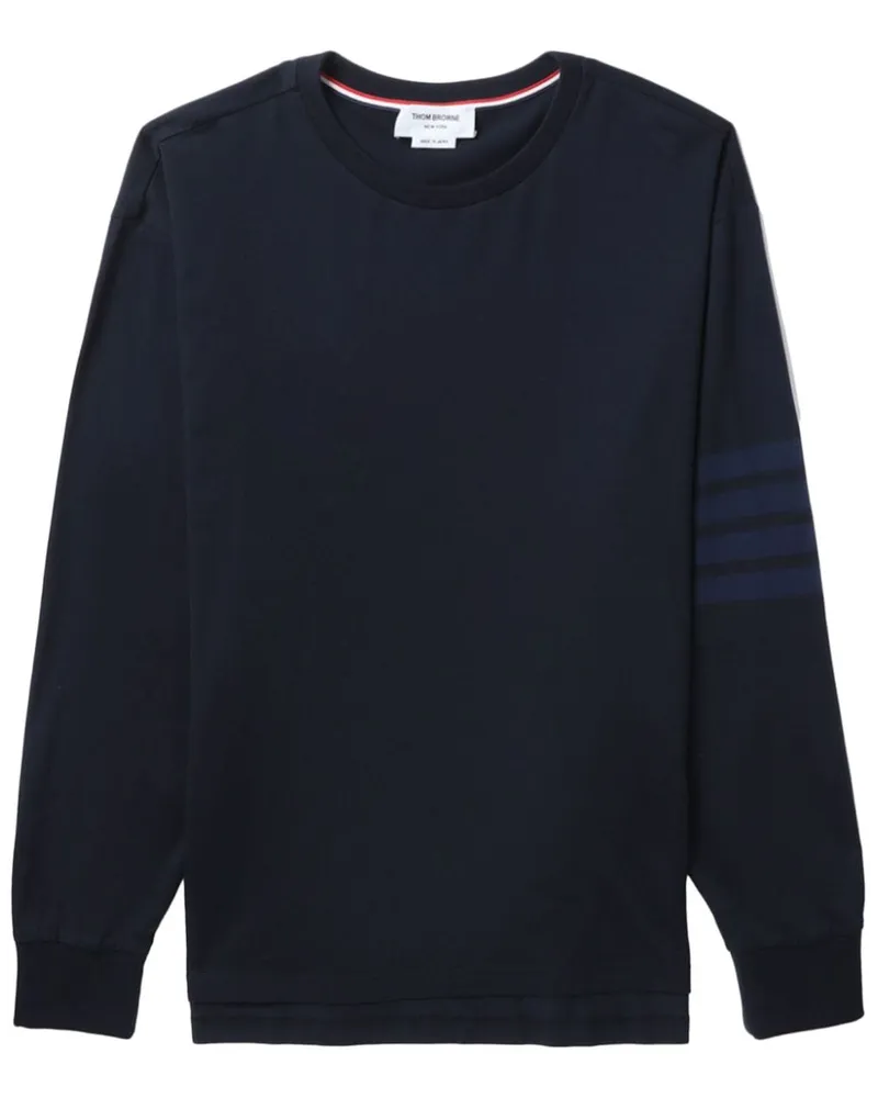 Thom Browne Klassisches Langarmshirt - Blau Blau