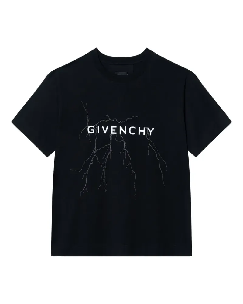 Givenchy T-Shirt mit Blitz-Print - Schwarz Schwarz