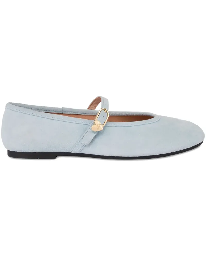 Moschino Ballerinas mit Riemen - Blau Blau