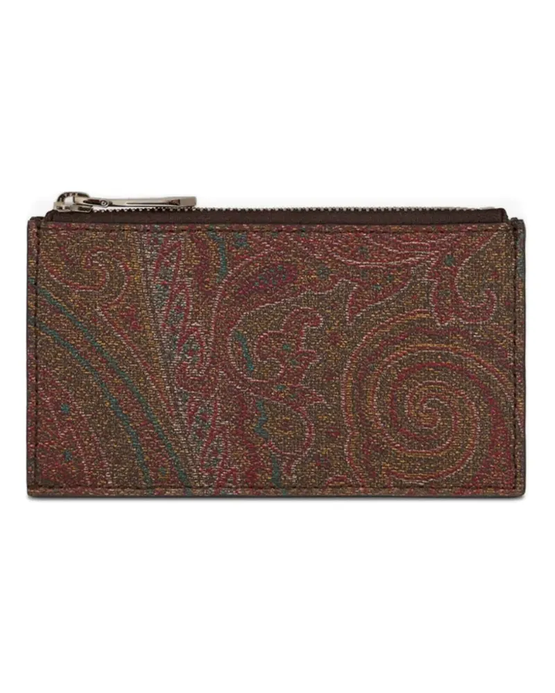 Etro Arnica Kartenetui mit Paisleymuster - Braun Braun