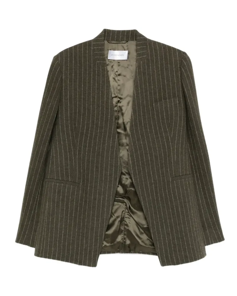 christian wijnants Jorolo Blazer mit Nadelstreifen - Grün Grün