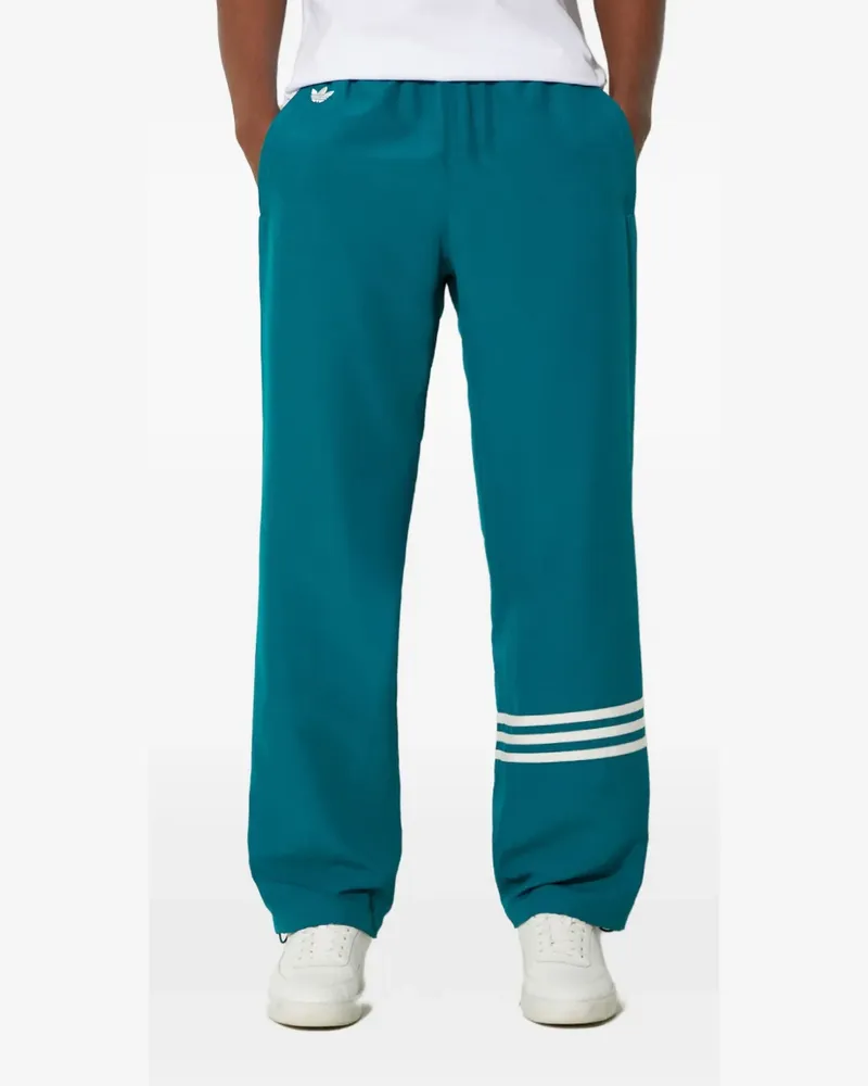 adidas three-stripe track pants - Blau Blau
