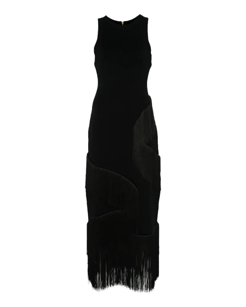 Aje. Align knit maxi dress - Schwarz Schwarz