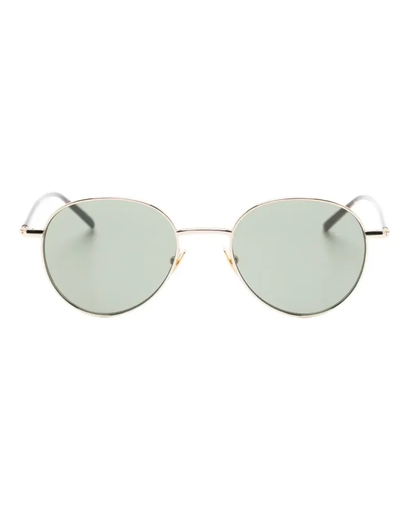 Saint Laurent Sonnenbrille mit rundem Gestell - Gold Gold