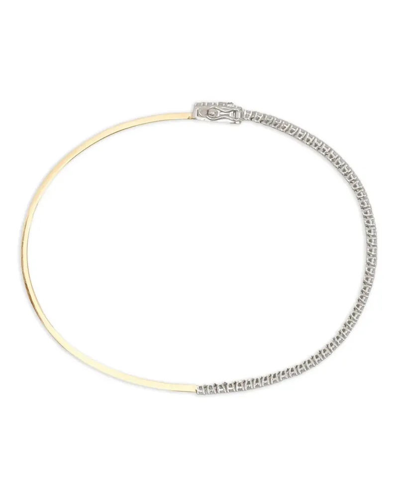 Delfina Delettrez 18kt Gelbgoldarmband mit einem Diamanten - Silber Silber