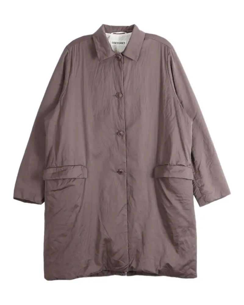 Casey Casey button-fastening flap-pocket coat - Braun Braun