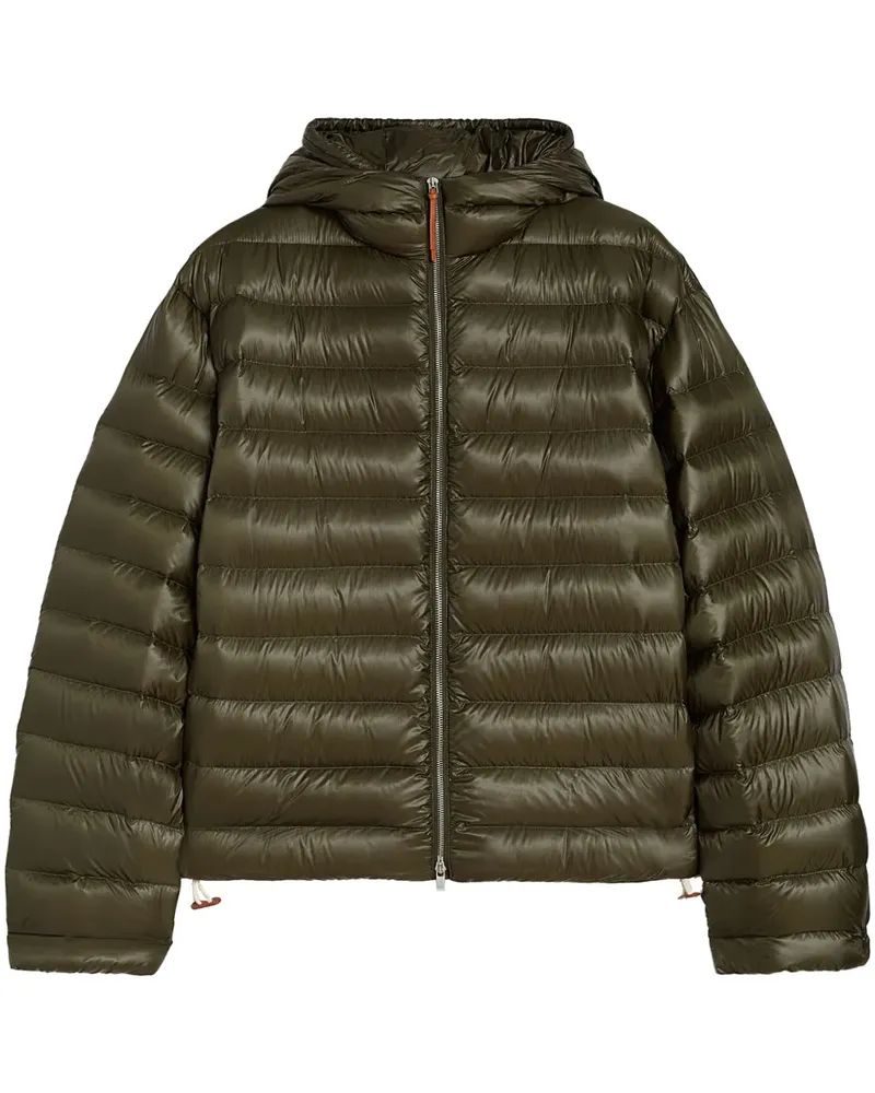 Jil Sander Daunenjacke mit Reißverschluss - Grün Grün