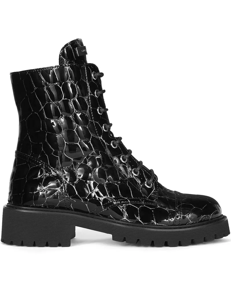 Giuseppe Zanotti Stiefel mit Schnürung - Schwarz Schwarz