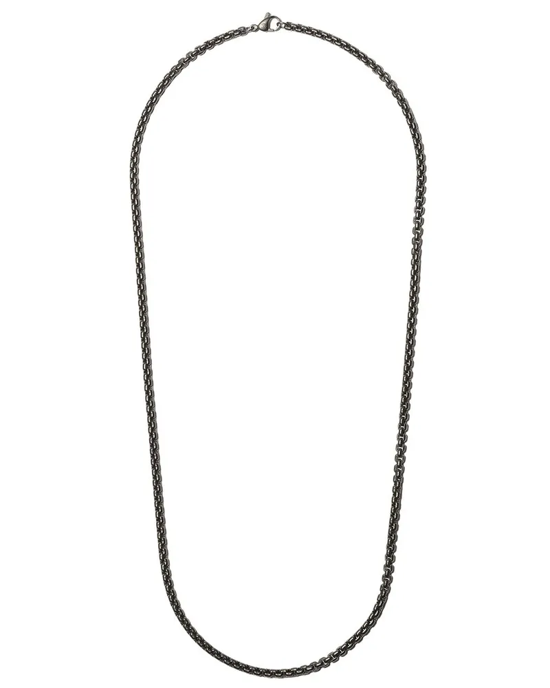 David Yurman Box Chain Halskette aus Edelstahl (4mm) - Metallic Metallic