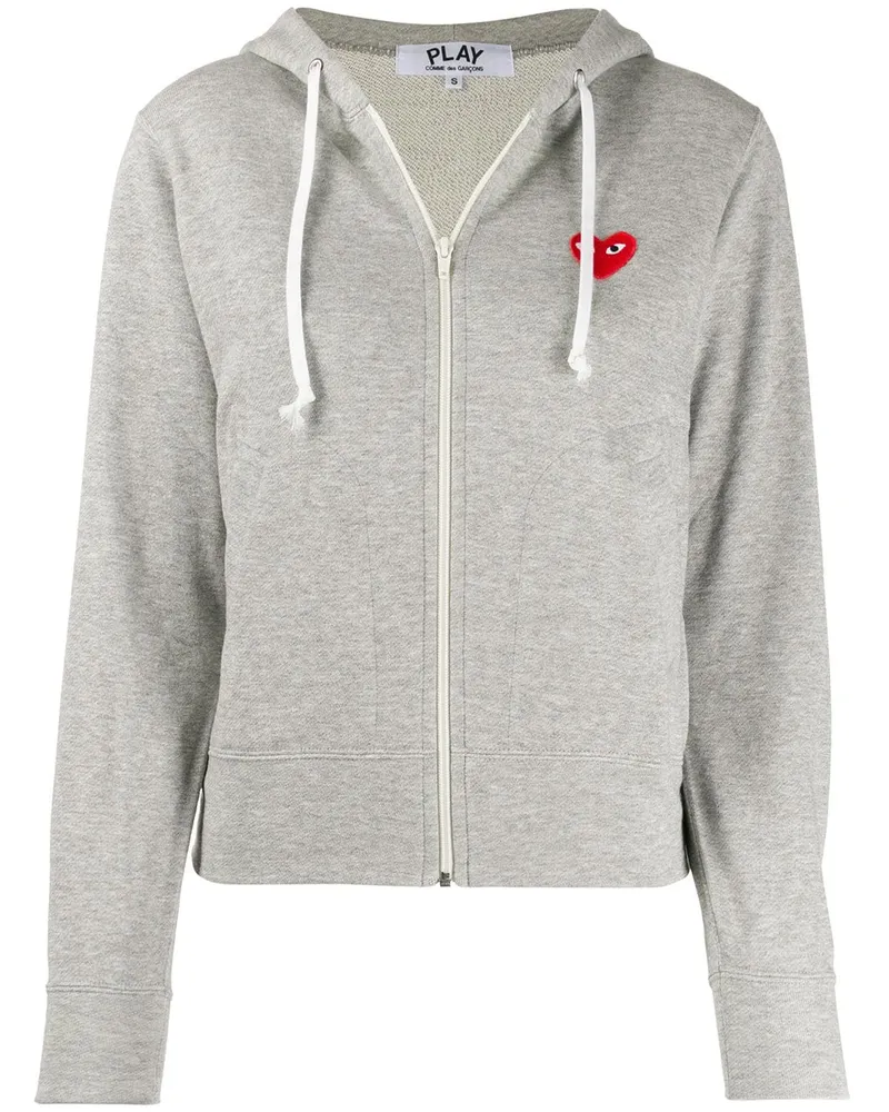 Comme des Garçons Kapuzenjacke mit Stickerei - Grau Grau