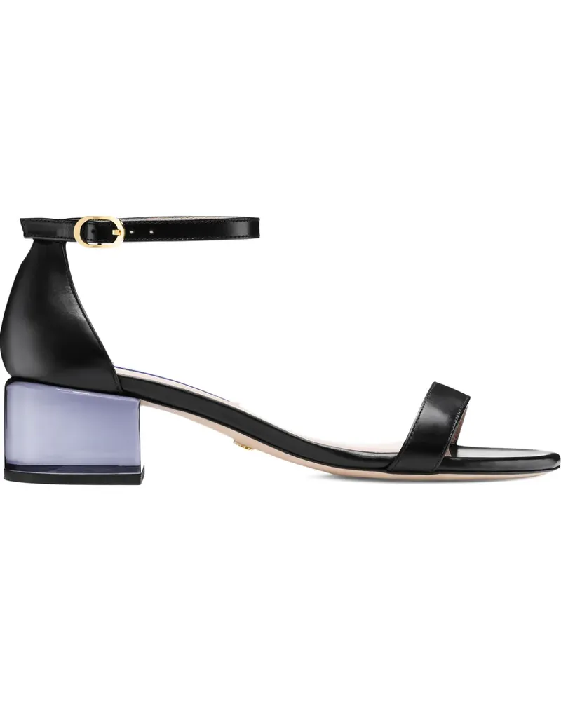 Stuart Weitzman Lucite block-heel sandals - Schwarz Schwarz