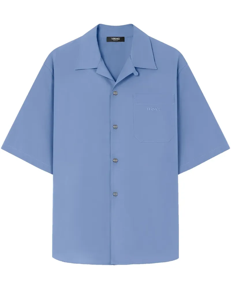 Versace Punk Cameo Hemd - Blau Blau
