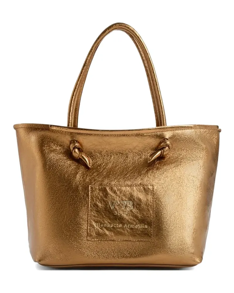 V°73 knot-detail tote bag - Gold Gold