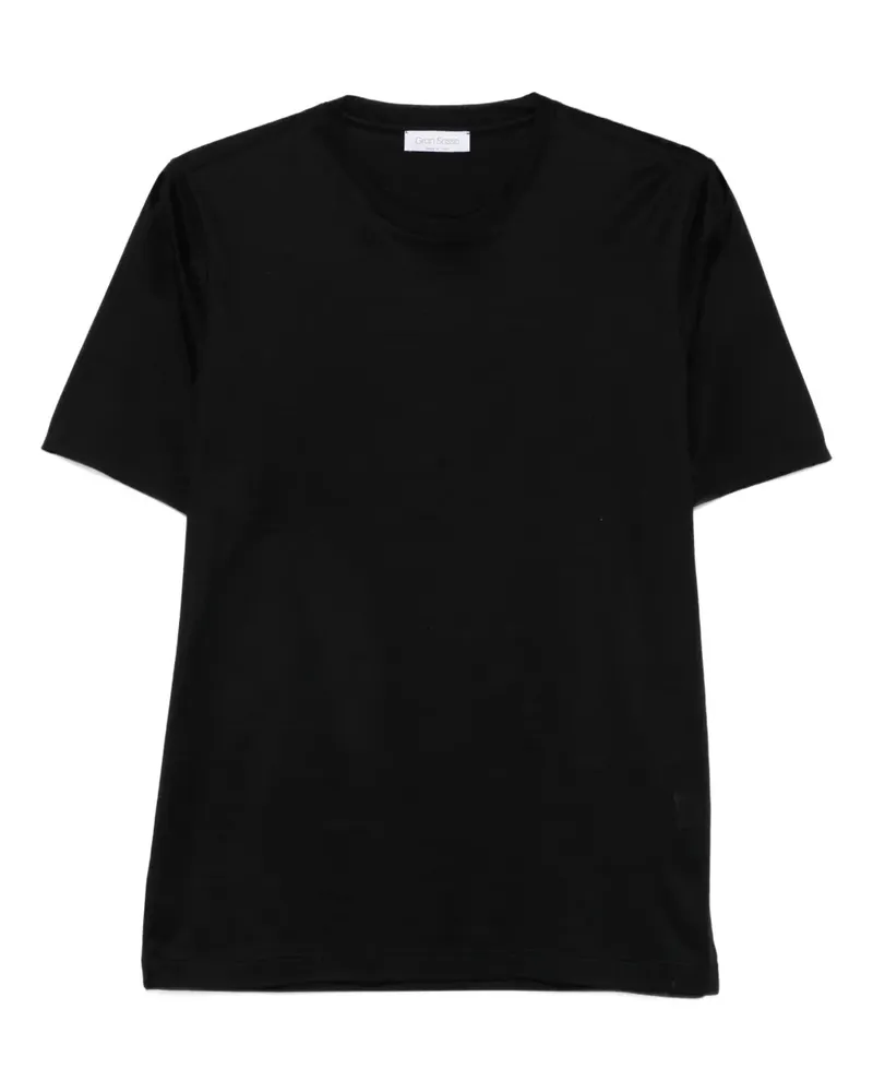 Gran Sasso T-Shirt mit rundem Ausschnitt - Schwarz Schwarz
