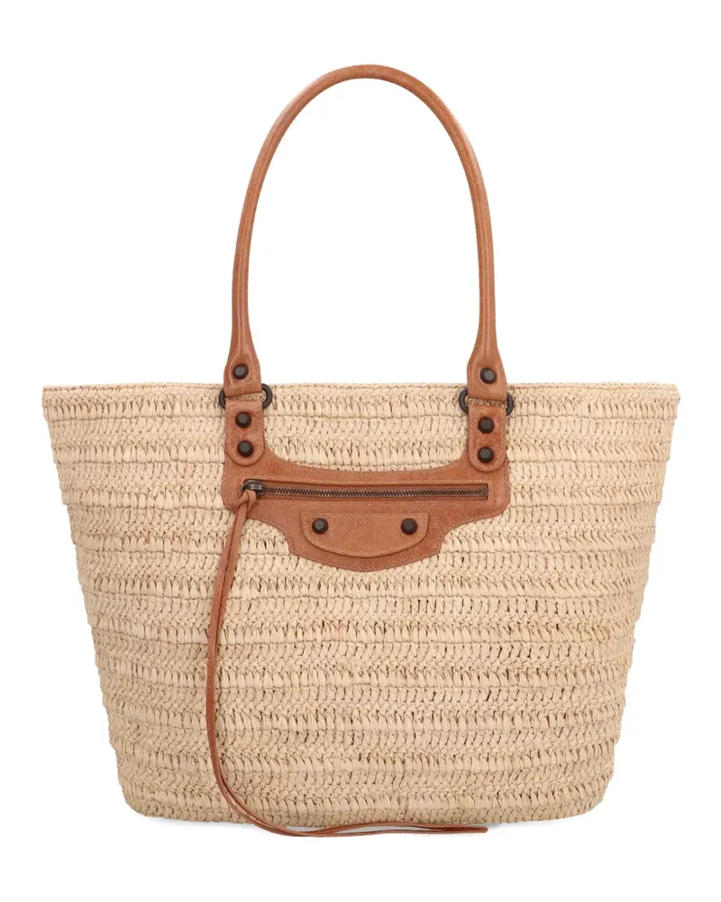 Balenciaga Kleiner Le City Basket Tote Bag - Nude Nude