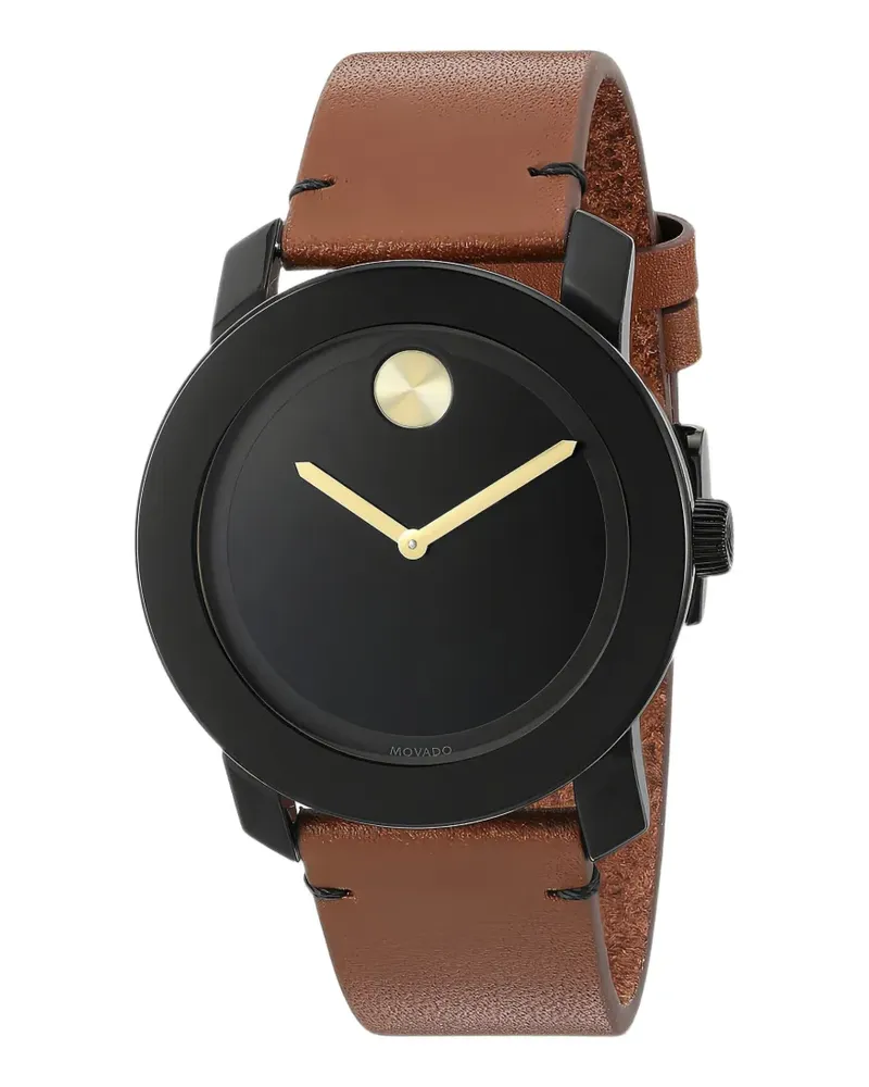 Movado logo-detail 42mm watch - Schwarz Schwarz