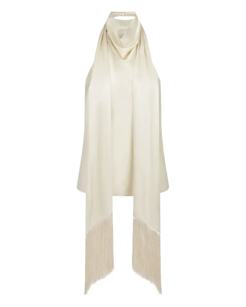 Nina Ricci Neckholder-Top mit Fransen - Nude Nude