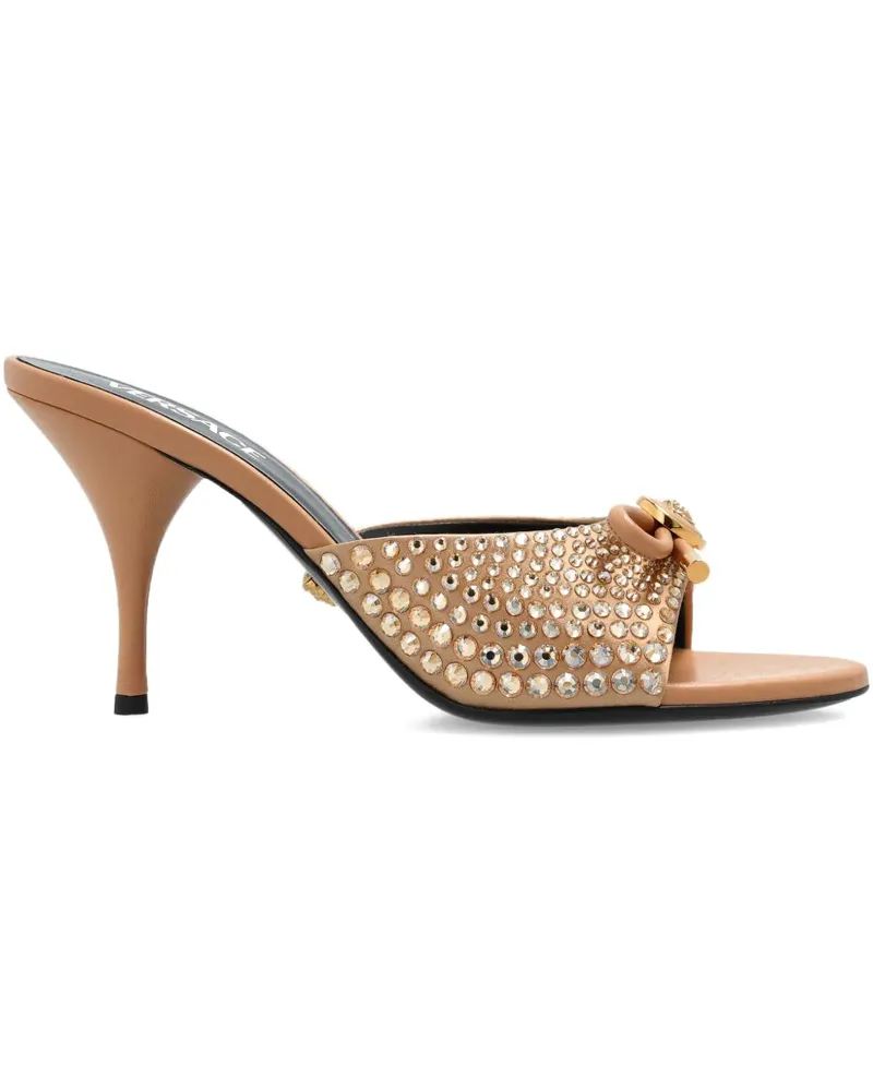 Versace Opera Sandalen mit verzierter Schleife 85mm - Braun Braun