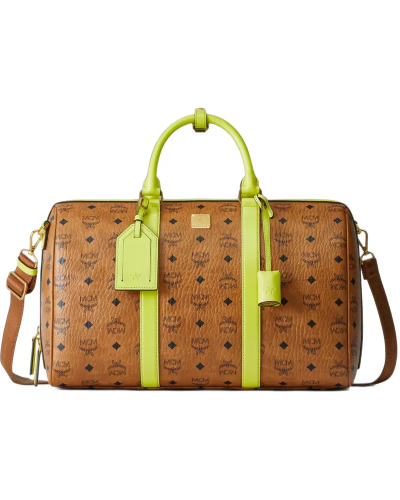 MCM Ottomar Visetos weekender bag - Braun Braun