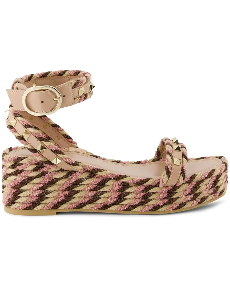 Valentino Garavani Rockstud Espadrilles - Nude Nude