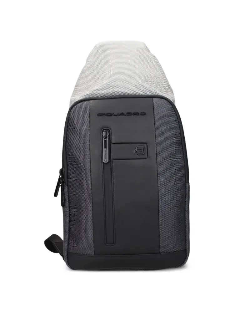 Piquadro logo-detail sling backpack - Grau Grau