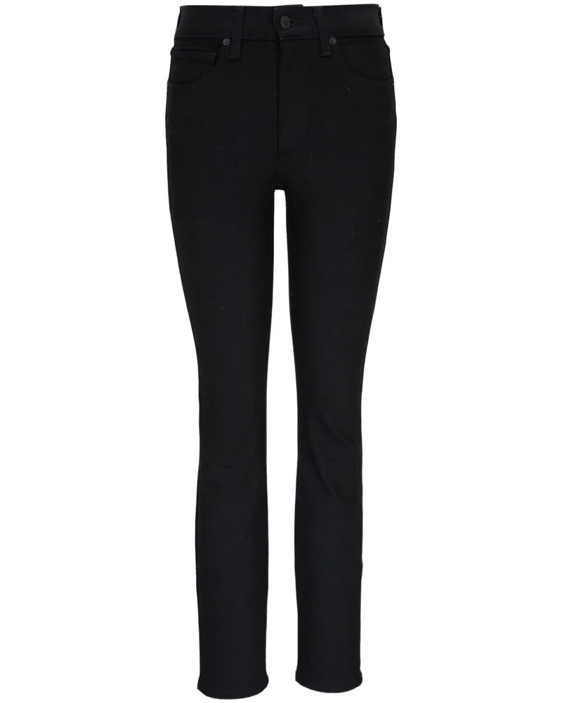 Nili Lotan Halbhohe Skinny-Jeans - Schwarz Schwarz