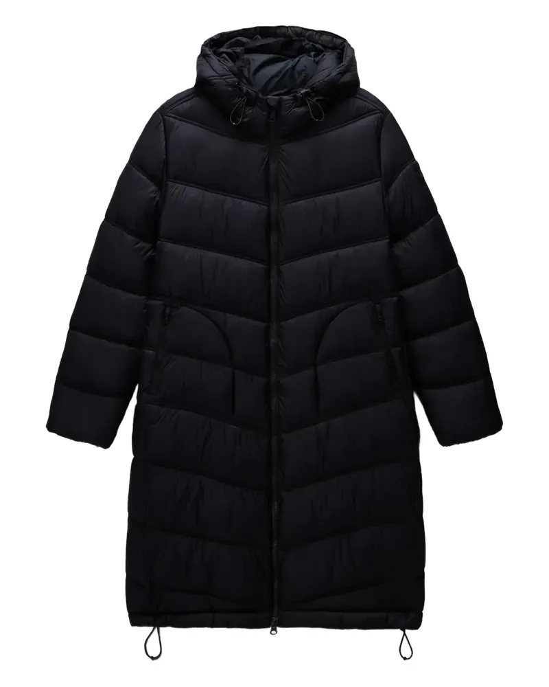 Napapijri hooded puffer coat - Schwarz Schwarz
