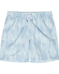 Frescobol Carioca Seascape Badeshorts mit abstraktem Print Blau