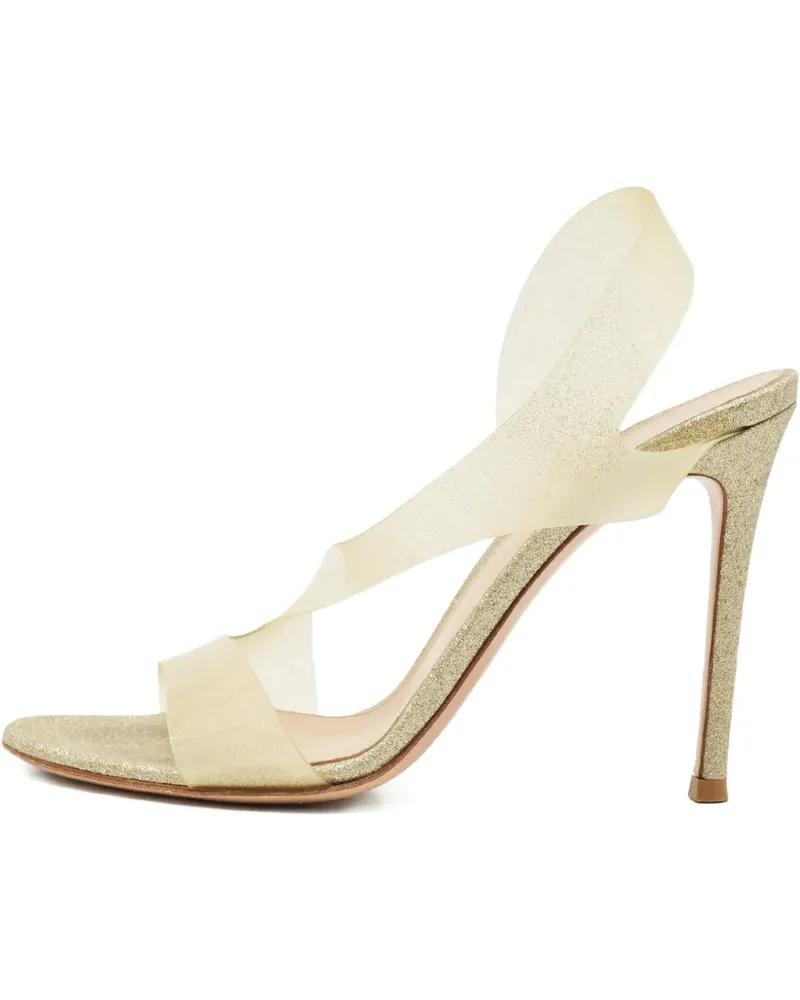 Gianvito Rossi Metropolis slingback sandals - Weiß Weiß