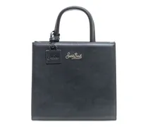Satchel-Tasche mit Logo-Detail - Schwarz