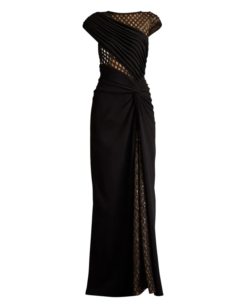 Tadashi Shoji Kleid mit Pailletten - Schwarz Schwarz