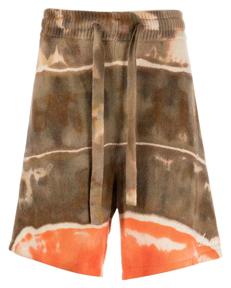 Amiri Joggingshorts aus Kaschmir mit Batikmuster - Mehrfarbig Mehrfarbig