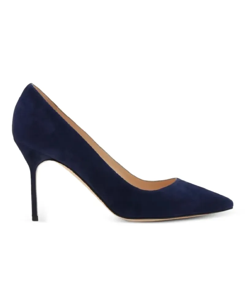 Manolo Blahnik BB Pumps mit spitzer Kappe - Blau Blau