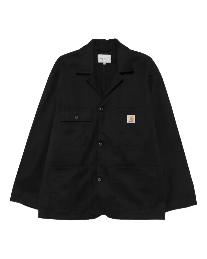 Carhartt WIP logo-patch patch-pocket jacket - Schwarz Schwarz