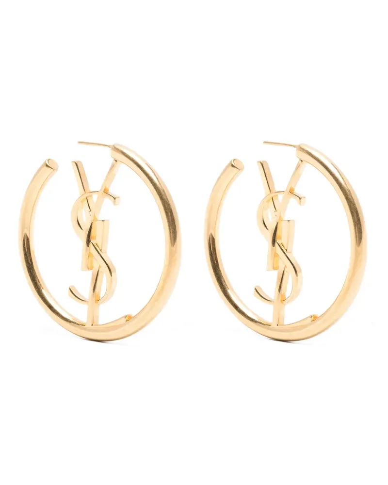 Saint Laurent Cassandre hoop earrings - Gold Gold