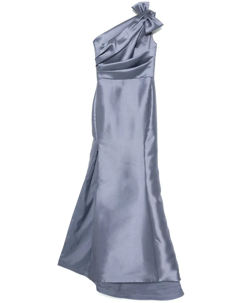 Amsale Mikado Kleid mit drapiertem Oberteil - Blau Blau
