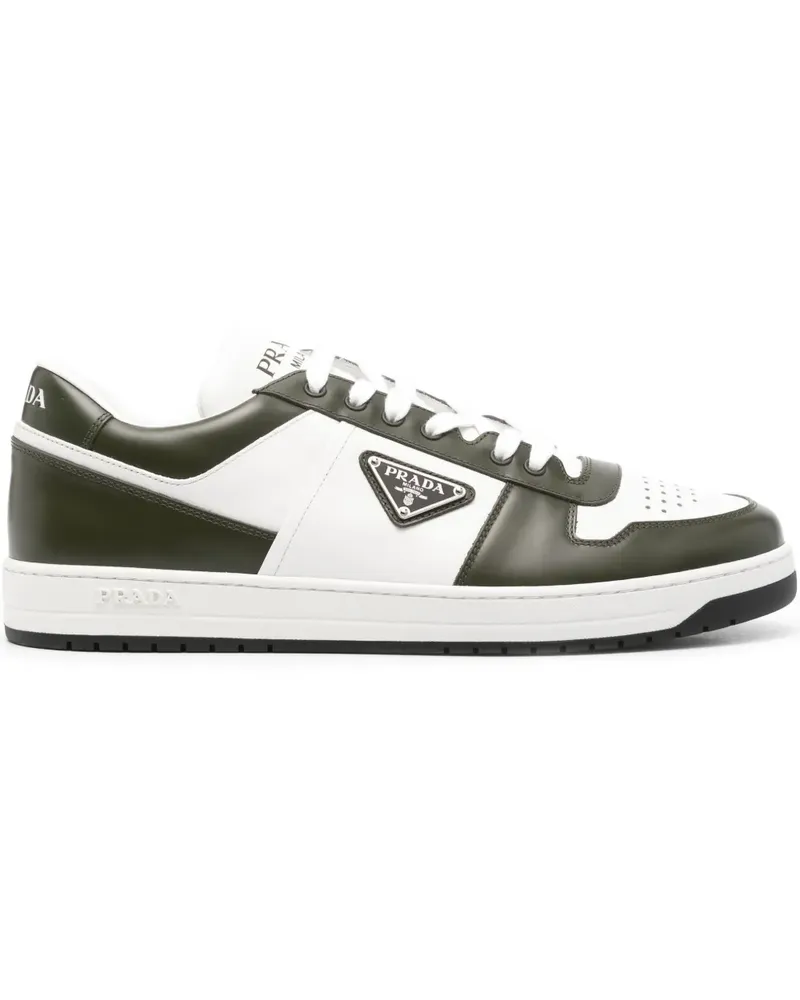 Prada Sneakers mit Triangel-Logo - Weiß Weiß