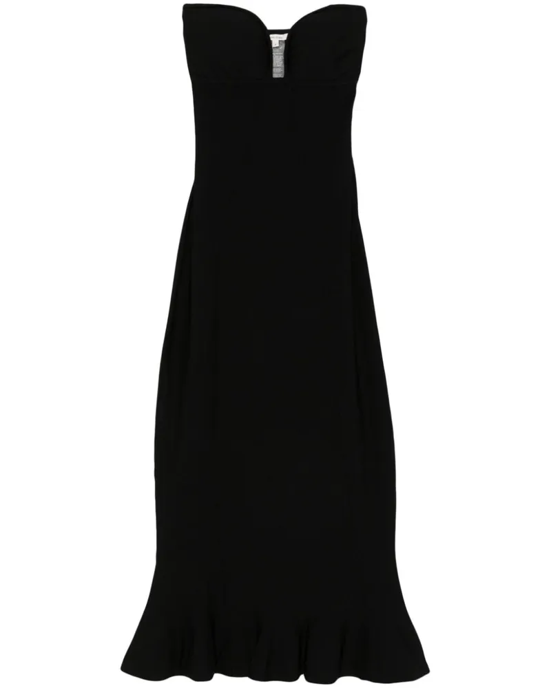 Nensi Dojaka Gestricktes Midikleid - Schwarz Schwarz