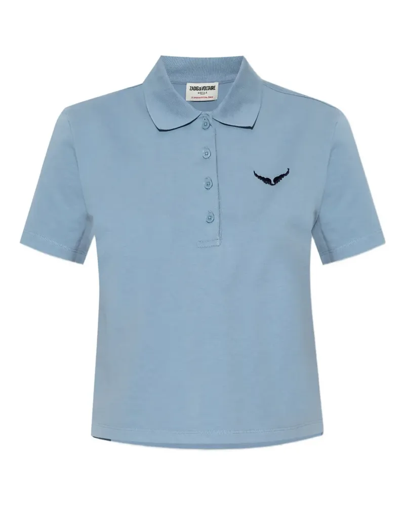 Zadig & Voltaire Poloshirt mit Logo-Stickerei - CLOUD Cloud